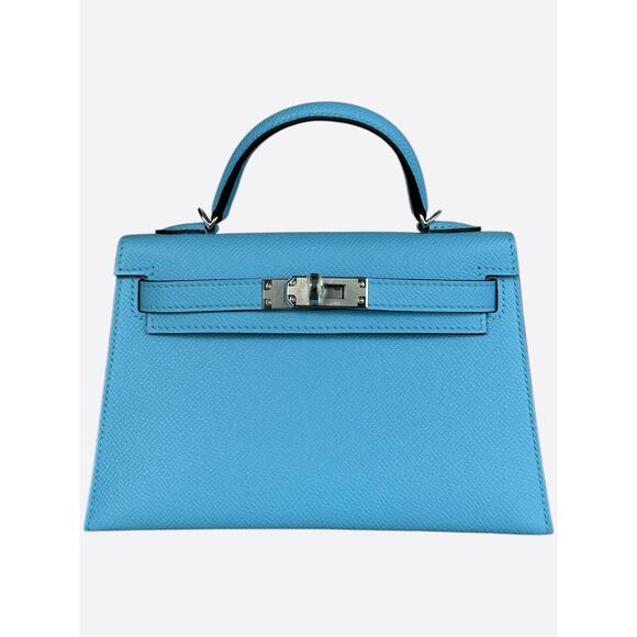 Hermes Blue Celeste Epsom Mini Kelly - Picture 1 of 6